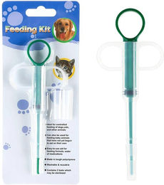 Produktbild von 1/5/10 Stück Haustier-Pillenapplikator Katzen Hunde Spritze Pille Wasser Milch Tube Feeder Trinker Entwurmungsspritze Haustier Medizinisches Injektionswerkzeug 1PC grün