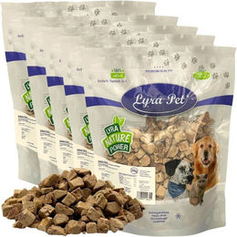 Produktbild von 1 kg (5 x 200 g) Lyra Pet® Entenleberwürfel gefriergetrocknet