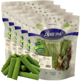 Produktbild von 1 kg (5 x 200 g) Lyra Pet® Katzengras Sticks gefriergetrocknet