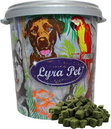 Produktbild von 1 kg (5 x 200 g) Lyra Pet® Katzengraswürfel gefriergetrocknet in 30 L Tonne