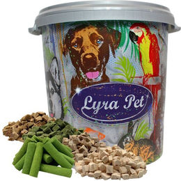 Produktbild von 1 kg (5 x 200 g) Lyra Pet® Katzensnack Mix gefriergetrocknet in 30 L Tonne