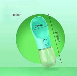 Produktbild von 1 STÜCKE Haustier Wasserbecher Katze Hund Haustier Aus Trinkbecher Tragbare Wasserflasche Haustier Walking Wasserkocher Haustier Tragebecher Haustierbedarf 300ml