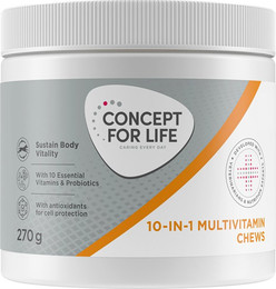 Produktbild von 10 in 1 Multivitamin Supplements Chews - Concept for Life - Sparpaket: 2 x 270 g
