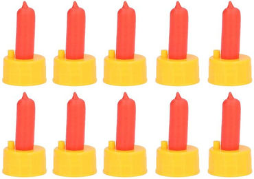 Produktbild von 10 Stücke Lamm Milch Trinken Nippel Schafe Stillen Feeder Nippel für verwaiste Kleintierfutter Rot