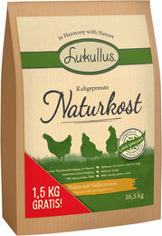 Produktbild von 15 + 1,5 kg gratis! 16,5 kg Lukullus Kaltgepresst Huhn & Vollkornreis - Huhn