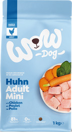 Produktbild von 1kg Hunde Trockenfutter | Minis, Adult Huhn mit Spinat und Cranberries