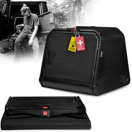 1one1 Hunde-Transportbox Origami schwarz, Gr. M, Maße: ca. 65,8 x 74,0 x 71,4 cm (HxBxT) – Bild 1 von 9