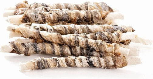 123... Hund dabei! Kausnack Lachs Kaurolle für Hunde 150g – Bild 1 von 2