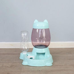 Produktbild von 2.2L Haustier Hund Katze Automatische Futternapf für Hunde Trinkwasser 528ml Flasche Kätzchen Schüsseln Slow Food Fütterungsbehälter Vorräte 2L