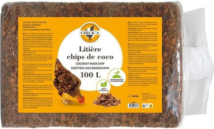 Produktbild von 2-in-1-Kokosnuss-Chips-Streu Spezial für Hinterhofhaltung Chick'A - 100 l