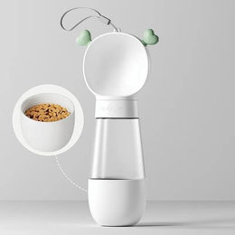 Produktbild von 2 in 1 tragbare Wasser- und Futterflasche für Hunde - 550 ml