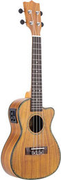 Produktbild von 24-Zoll Cutaway Ukulele mit LED-Equalizer Koa-Sperrholz