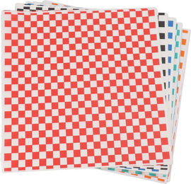 Produktbild von 240 Blatt Karierte Trocken Gewachste Deli-Papierblätter Fettabweisende Lebensmittelkorb-Einlagen Deli-Verpackung Wachs