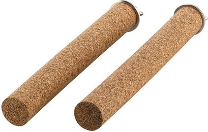 Produktbild von 2er-Set Kork-Sitzstangen für Vögel und Nager
