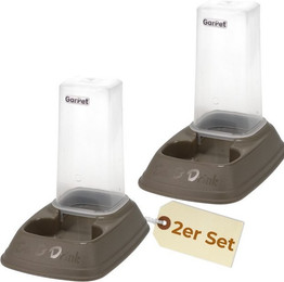 Produktbild von 2X Automatischer 2in1 Futter- und Wasserspender für Hunde und Katzen - 2 x 700 ml