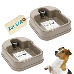 Produktbild von 2X Wasserspender für PET-Flasche Hunde Katzen Kleintiertränke - 2 x 0,5 l