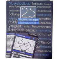 Produktbild von 25 bunte Trainingskarten für Springgymnastik aus Papier