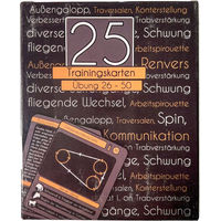 Produktbild von 25 Trainingskarten Reitübungen aus Pappe bunt