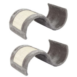 2er Set Katzen Kratzwelle HAC24 aus Sisal in Grau 24 x 49 x 17 cm – Bild 1 von 2