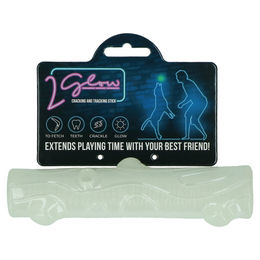 2Glow Cracking & Tracking Stick Hundespielzeug aus TPR Gummi mit Glow in the dark Effekt 16 x 3,5 x 3,5 cm – Bild 1 von 9