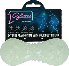 2Glow Leuchtspielzeug Hantel Kauspielzeug aus Kunststoff in Bunt und Transparent – Bild 1 von 4