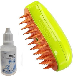 Produktbild von 3-in-1 Dampfende Katzenbürste mit Spray und Massagefunktion