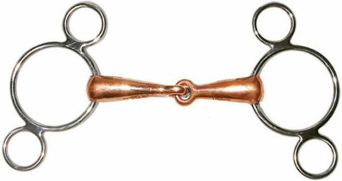 Produktbild von 3-Ring Gebiss Tattini Pessoa aus Edelstahl und Leder