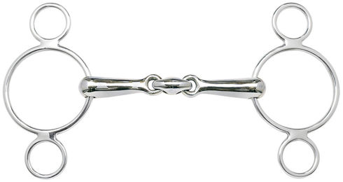 Produktbild von 3-Ring-Wassertrense, Edelstahl, doppeltgebrochen