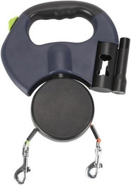 Produktbild von 360-Grad-Doppelkopf-Traktionsseil Nylon-Hunde-Universalleine - 3 m