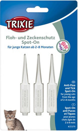 Produktbild von 3er-Pack Floh- und Zeckenpipetten für Katzen Trixie Spot-On