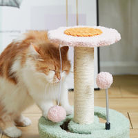 Produktbild von 360Home Drehbarer Katzenkletterbaum mit Sisal in Rosa