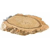 Produktbild von 3er Set Vogel-Sitzbrettchen aus Naturkork-Rinde als Sitzstange für Wellensittiche, Kanarienvögel und Papageien