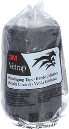 3M Vetrap Selbsthaftende Kohesivbinde zur Wundpflege Schwarz 10cm x 450cm – Bild 1 von 1