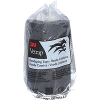 Produktbild von 3M Vetrap Selbsthaftende Kohesivbinde zur Wundpflege Schwarz 10cm x 450cm