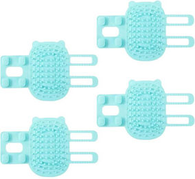 Produktbild von 4 Stück Haustier-Kitzel-Artefakt, verstellbare Silikon-Haustier-Anti-Juckreiz-Artefakt-Katzenbürste