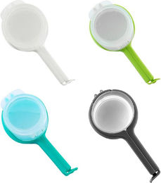 Produktbild von 4 Stück Lebensmittelaufbewahrungs-Verschlussclips mit Ausgießstutzen Großartig für die Küche