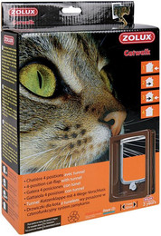 Produktbild von 4-Wege-Katzenklappe mit Tunnel Zolux Catwalk