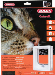 Produktbild von 4-Wege-Katzenklappe mit Tunnel Zolux Catwalk