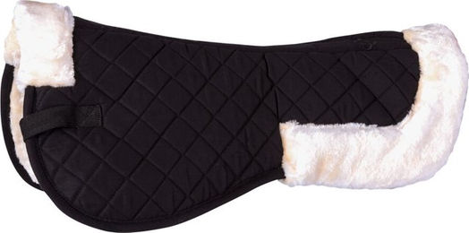 Produktbild von 4Horses Sattelpad Basic Kunstfell schwarz WB