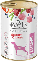 Produktbild von 4Vets Natural Hund Diabetes 400 g - 12 x 400 g