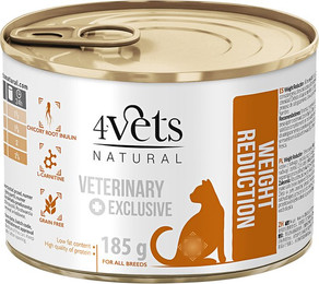 Produktbild von 4Vets Natural Katze Weight Reduction - 6 x 185 g
