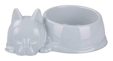 4big.fun Futternapf für Katzen aus Kunststoff grau 500ml - 500 ml – Bild 1 von 2