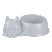 Produktbild von 4big.fun Futternapf für Katzen aus Kunststoff grau 500ml - 500 ml
