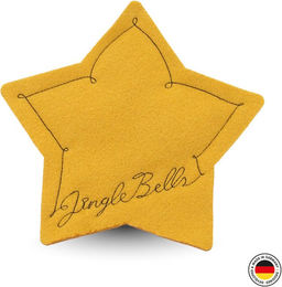 Produktbild von 4Cats Meow Christmas Stern Katzenkissen mit Baldrian aus Filz in Gelb