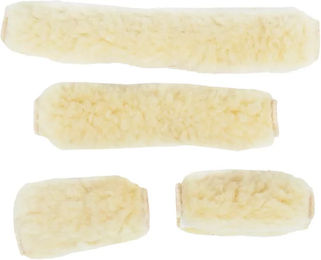 Produktbild von 4er-Set Horze Pferdehalfter aus Kunstleder in Weiß und Beige