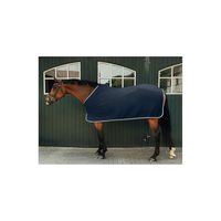 Produktbild von 4Horses Abschwitzdecke Bilbao Blau für Pferde aus Polyester 155 cm
