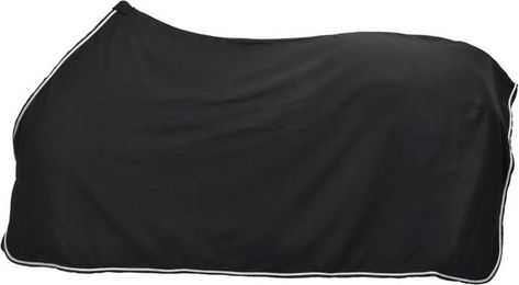 4HORSES Abschwitzdecke Bilbao Schwarz aus Polyester – Bild 1 von 4