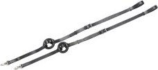 Produktbild von 4Horses Ausbinder Standard Pony aus Leder in Schwarz mit Gummiring