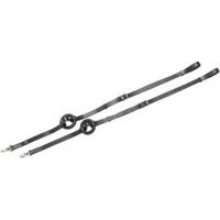 Produktbild von 4Horses Ausbinder Standard Pony aus Leder in Schwarz mit Gummiring