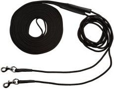 4Horses Doppellonge Gurt aus Edelstahl in Schwarz – Bild 1 von 3